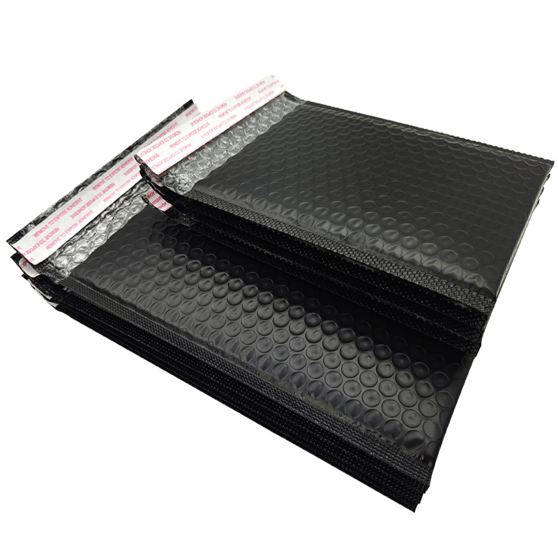 Bolsa de burbuja negra espesada película coextruida Lote pequeño al por mayor bolsa autoadhesiva para ropa bolsa de espuma de embalaje Bolsa de burbuja