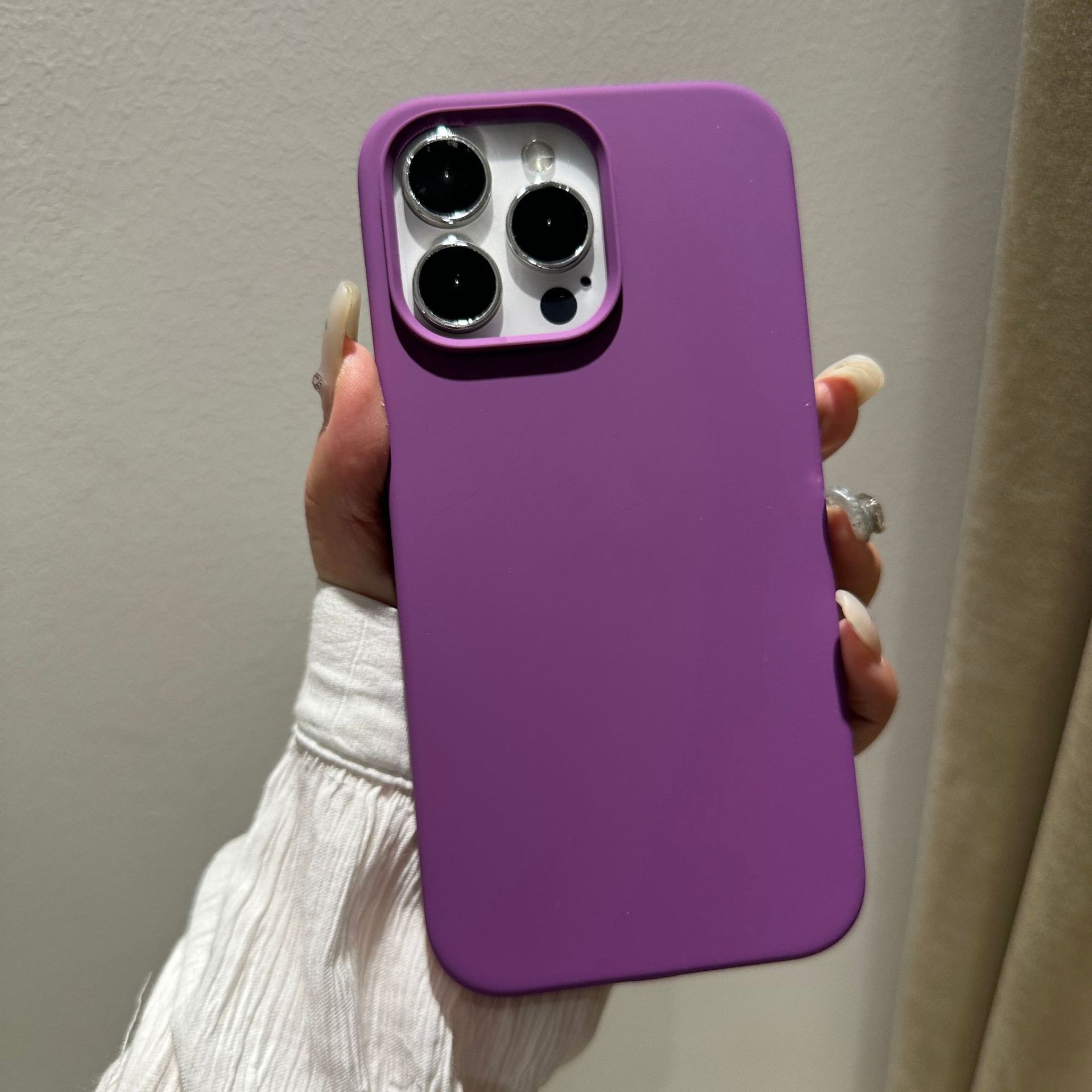 Adecuado para iphone12 funda de silicona líquida Apple 11pro piel sensación esmerilado 12max con LOGO pelusa teléfono caso