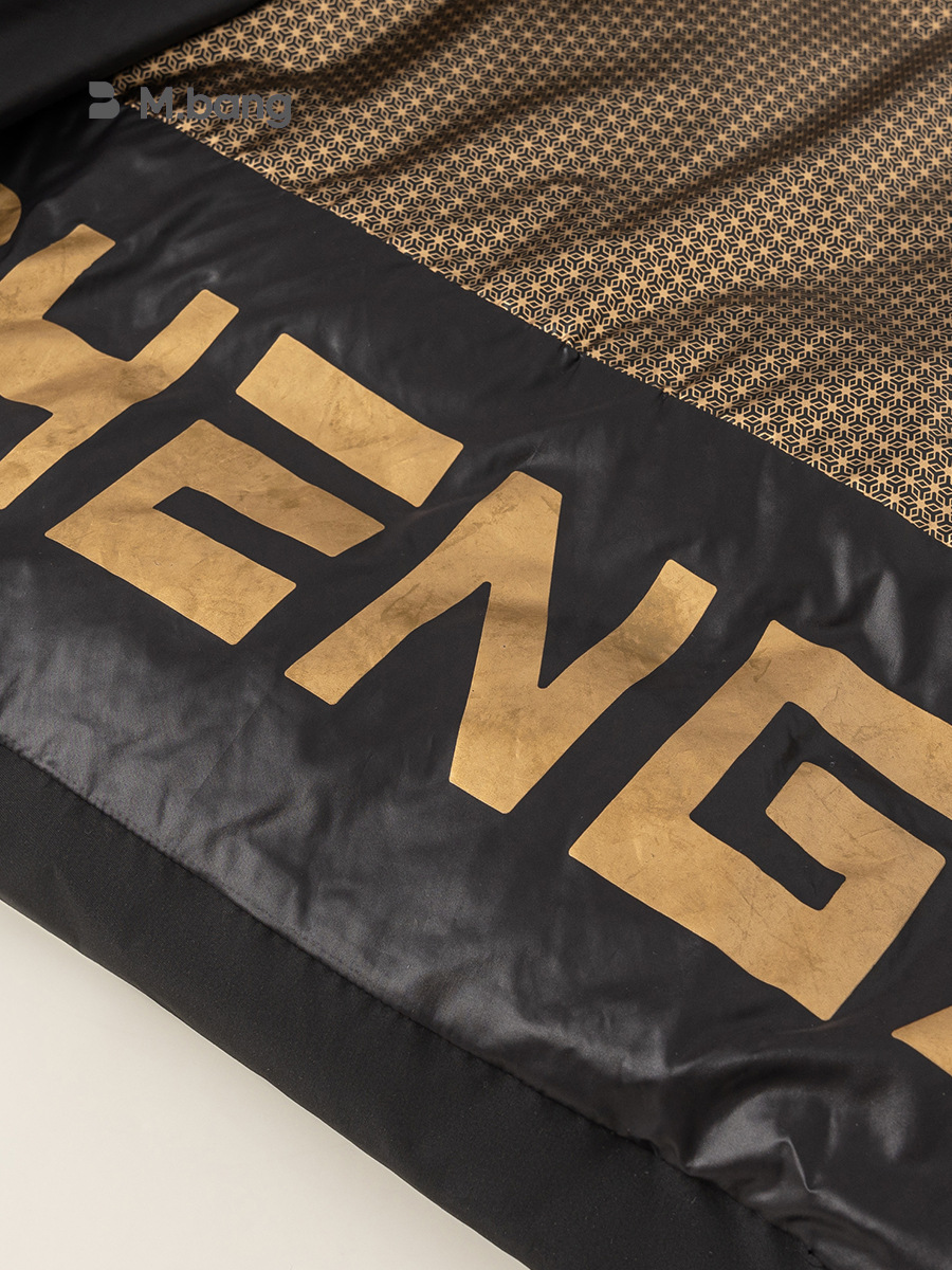 Yoobao ropa infantil negro oro largo chaqueta de pluma para niños invierno nuevo chaqueta de pluma para niñas con capuzas gruesas