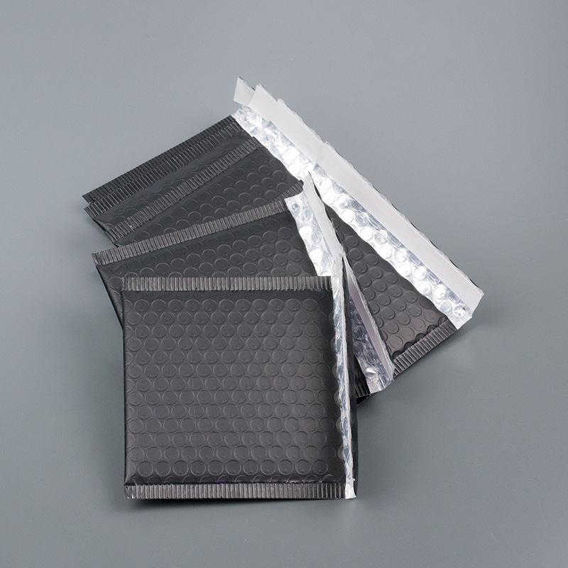 厂家批发快递打包泡泡袋logo尺寸自定镀铝膜气泡袋黑色加厚气泡袋