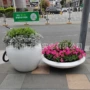 圆形酒店道路组合雕塑