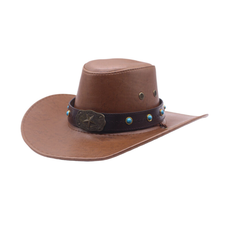 Belt Western Cowboy for Men and Women Spring, Autumn, Winter Outdoor Tibetan Jazz Sunshade Knight Hat_voghion.com