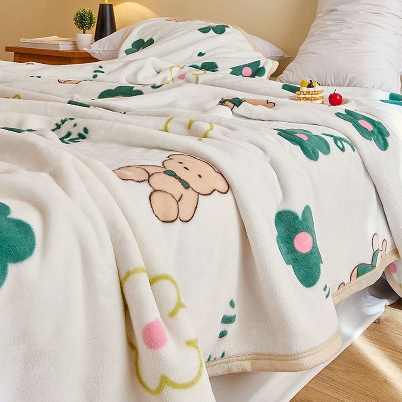 Dual lados de la leche mantas de lana de coral frida gruesa mantas de lana de coral dormitorio de estudiantes mantas de cama mantas invierno