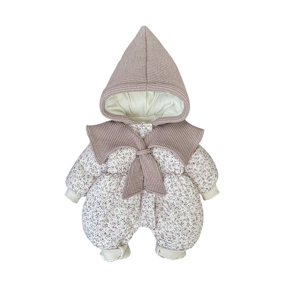 Ropa de bebé, una pieza, ropa de invierno para bebés, ropa de invierno para niños pequeños, ropa de algodón con pellizco de salida grueso