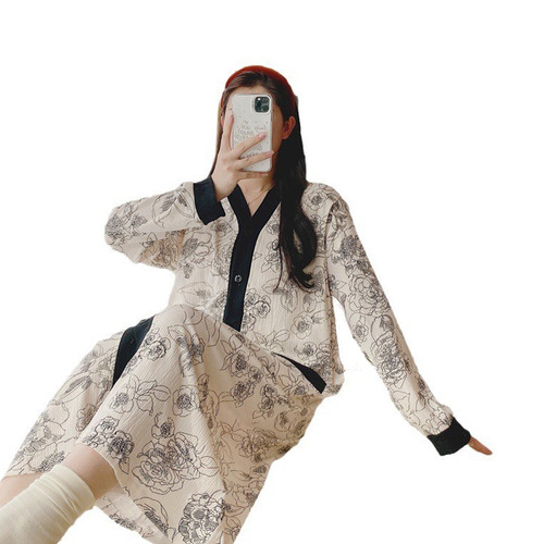 Breastfeeding pajamas for pregnant women, spring and autumn, spring pregnancy special large size pajamas for maternity, confinement clothes, maternity home clothes