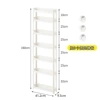 9.5cm wide 7-shelf shelf, without wheels, comes with 3 fixed wall hooks (1 short, 4 long and 1 extra long)