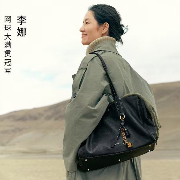 李娜と同じスタイルのSongmont Yamashita Yousong Trackingシリーズトラベルバッグ植物タンニンなめしレザー大容量ハンドバッグ|undefined