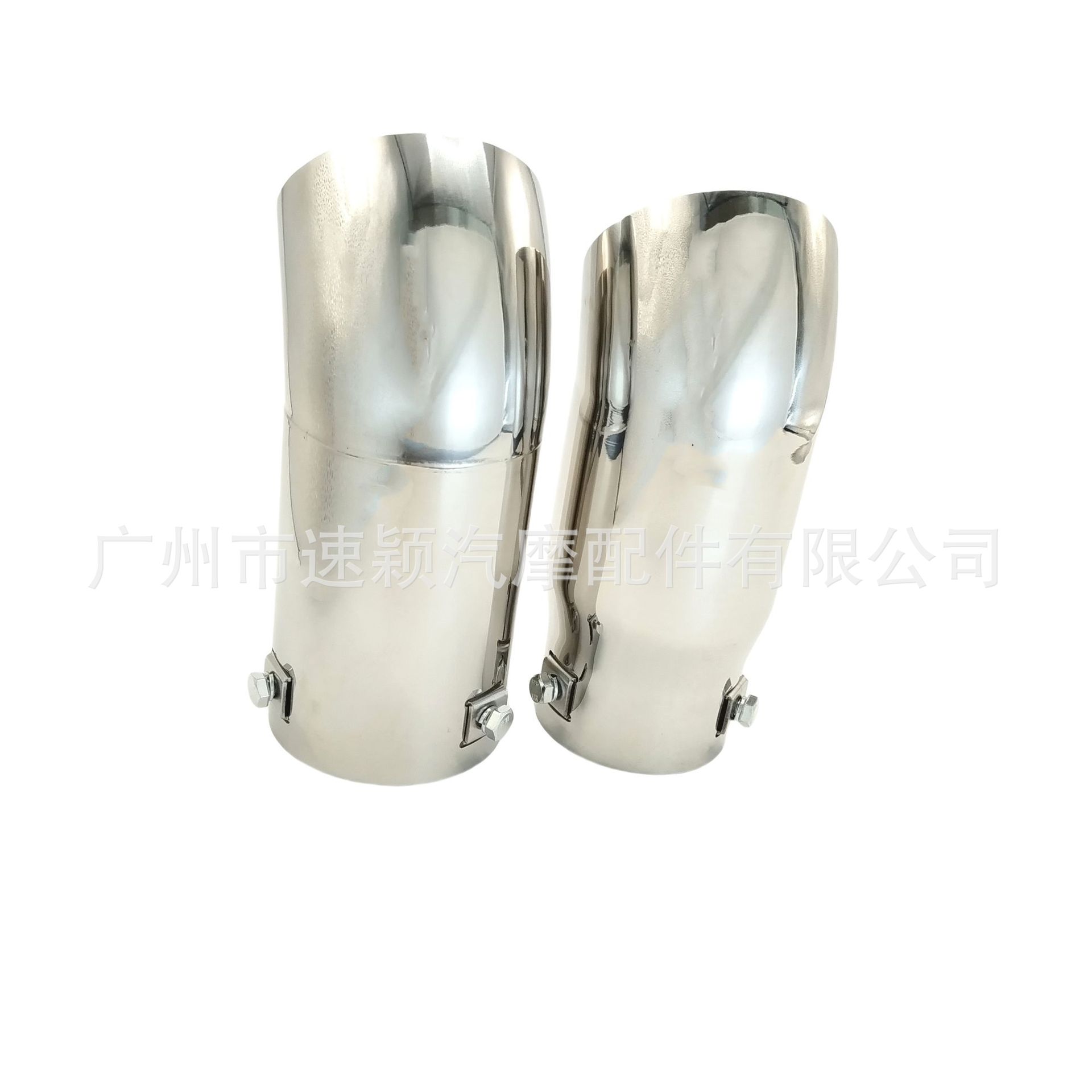 Factory Direct Sales Car Modification Universal Stainless Steel Exhaust Pipe Single Outlet Tailpipe Valve Exhaust Smoke Pipe Tail Tip