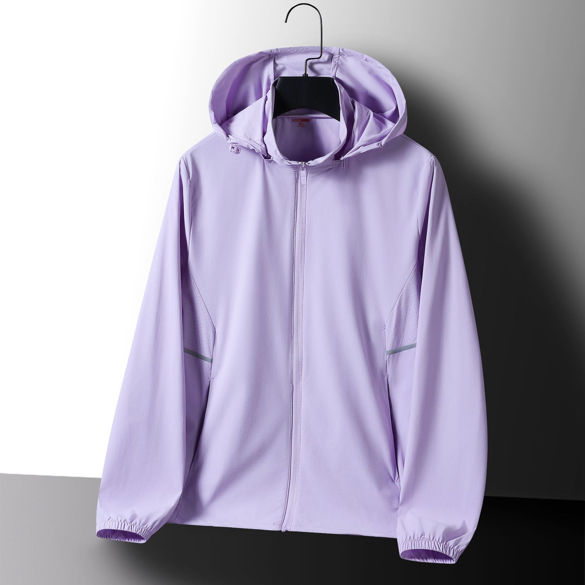Ropa de protección solar de seda de hielo para parejas de mujeres ropa de protección solar hombre encapuchado abrigo transpirable UV UPF50 + ropa de piel al por mayor