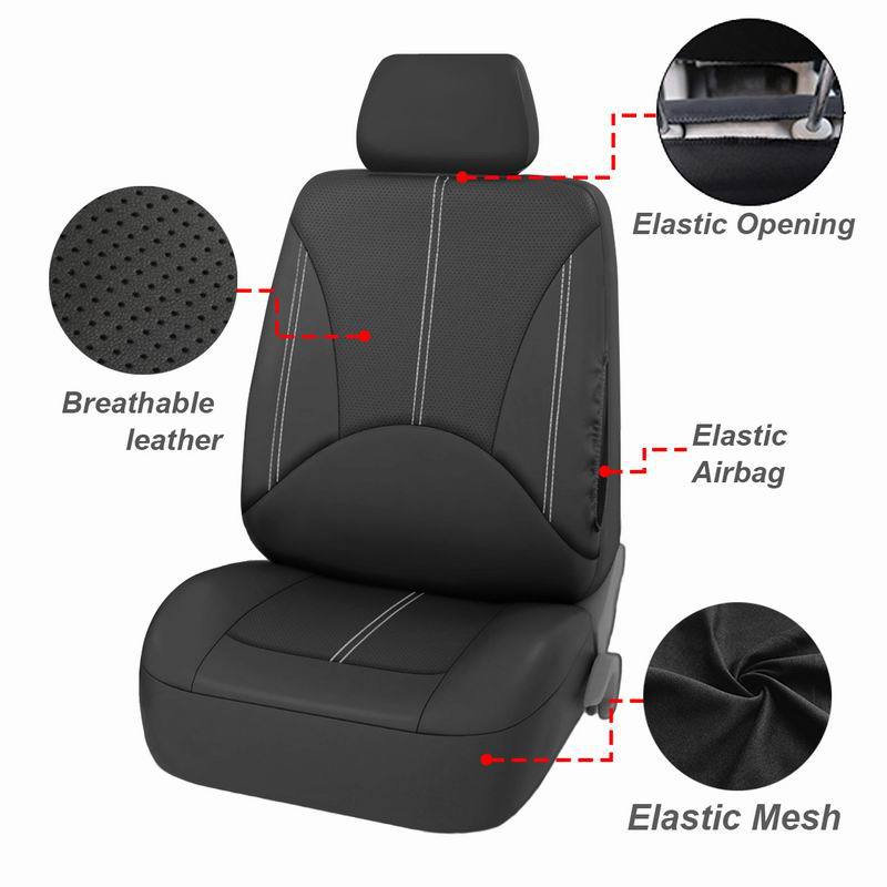 Cross-Border Universal Car Seat 9-Piece Set Pu Leather Car Four-Season Universal Seat Cushion Cover Export Amazon Hot Sale