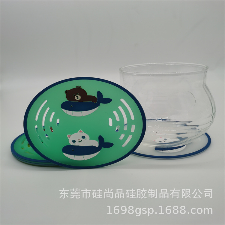 Fabricantes personalizados tiburones de dibujos animados de moda osos de silicona taza de vinos extranjeros taza de té taza de goma suave