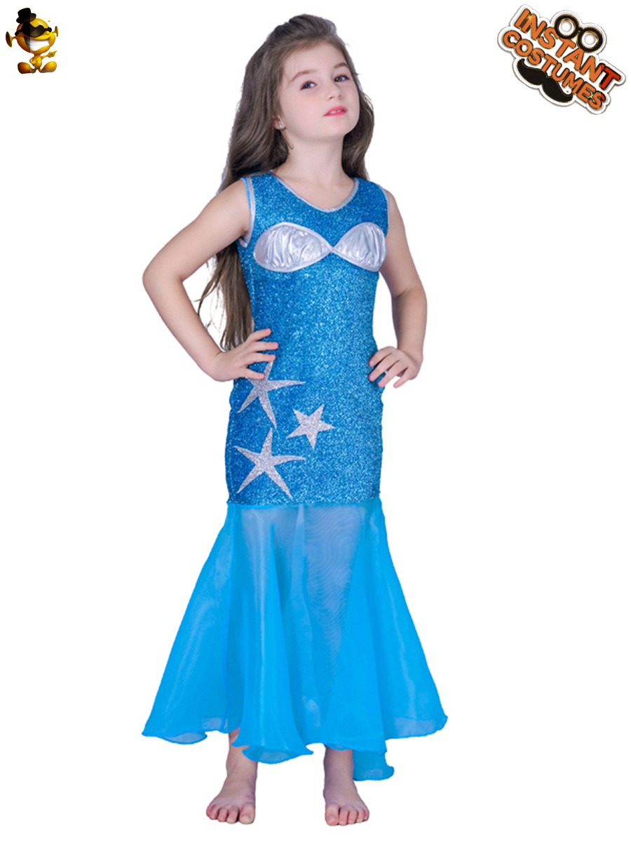 Halloween Cosplay traje mascarada etapa rendimiento traje ropa de fiesta pequeña sirena traje image 4