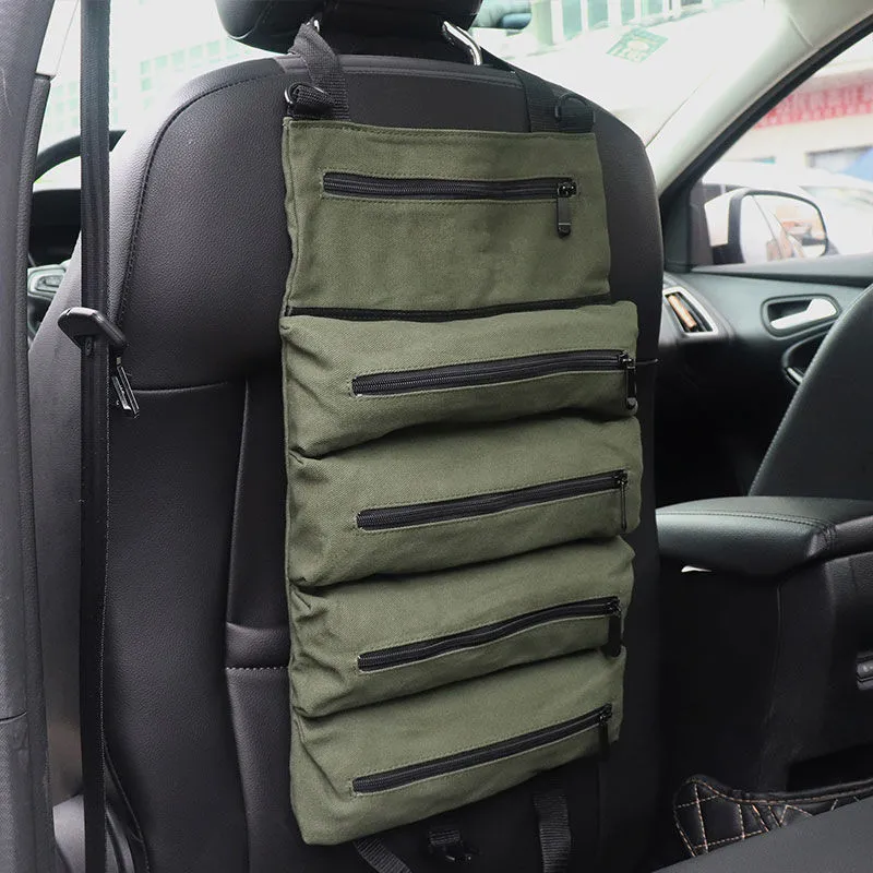 Rollo de herramientas para electricistas, tela Oxford, engrosado, electricista, bolsa de almacenamiento para carpintería, kit de herramientas de hardware para automóviles