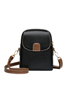 Mobile phone, one-shoulder bag, small bag, universal wallet, shoulder bag, city style, genuine leather