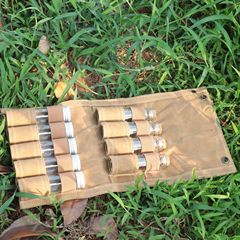 戶外調味瓶收袋包 便攜式香料袋帶 露營帆布調味料收納袋收納袋