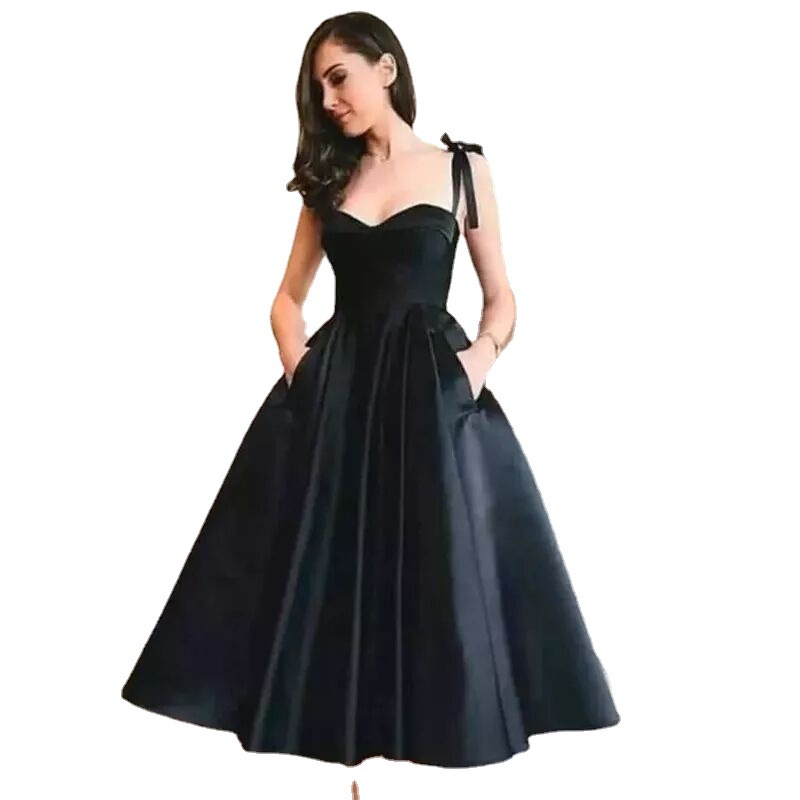 Europa y América Amazon AliExpress deseo de las mujeres vestido de noche elegante simple sexy Sling vestido de noche