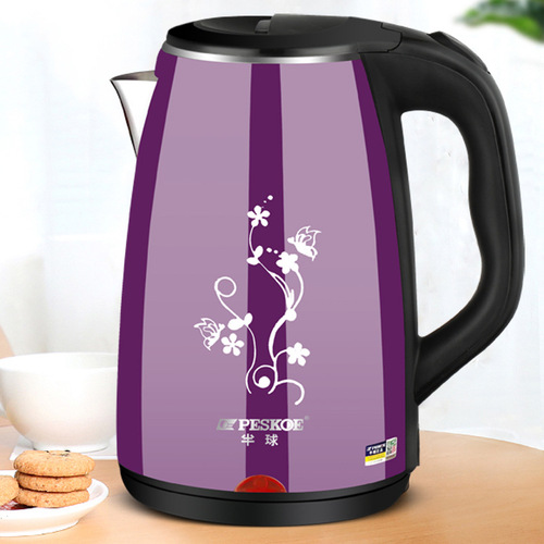 Factory direct supply of stainless steel hemispherical electric kettle, small household appliances, quick electric kettle, kettle, silk screen printing