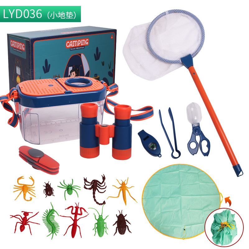 Juego de vajilla educativa para niños, para camping, picnic, con walkie-talkies, utensilios de cocina, para jugar al aire libre.