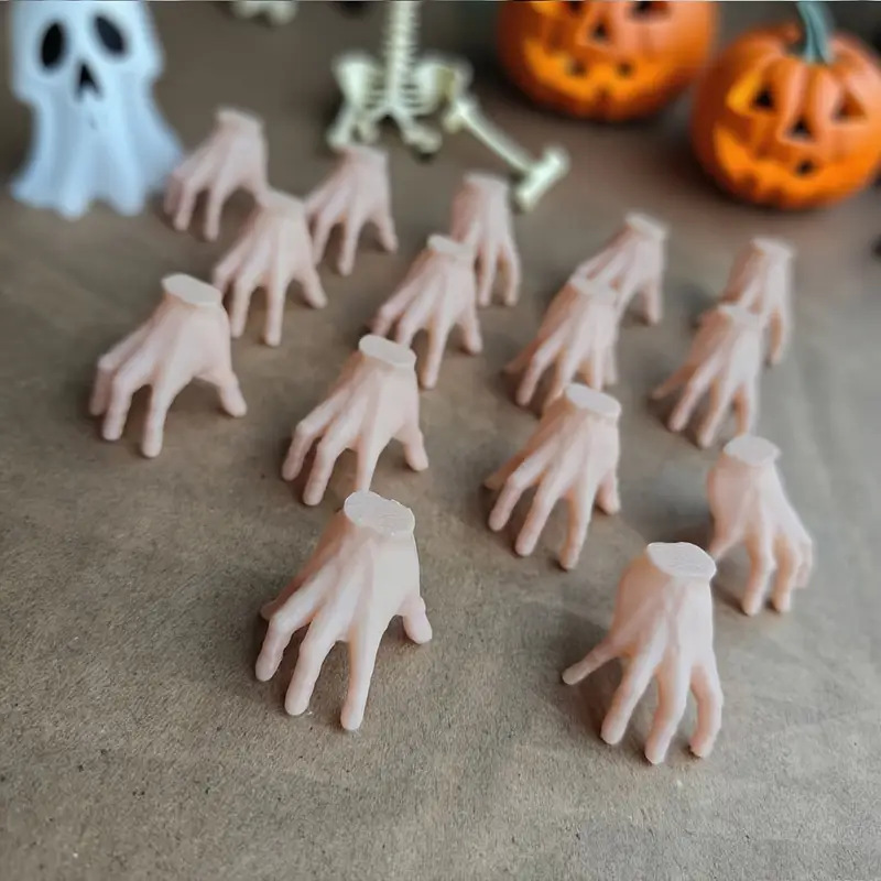 跨境 Halloween Horror Mini Plastic Hands 万圣节手部趣味摆件|undefined