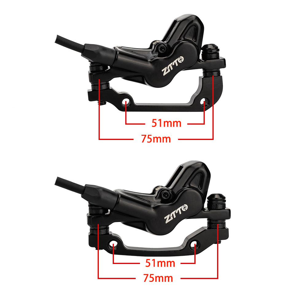 ZTTO Freno de aceite de cuatro pistones Plato de aceite de bicicleta de montaña Freno bilateral hidráulico Freno hidráulico Freno todoterreno