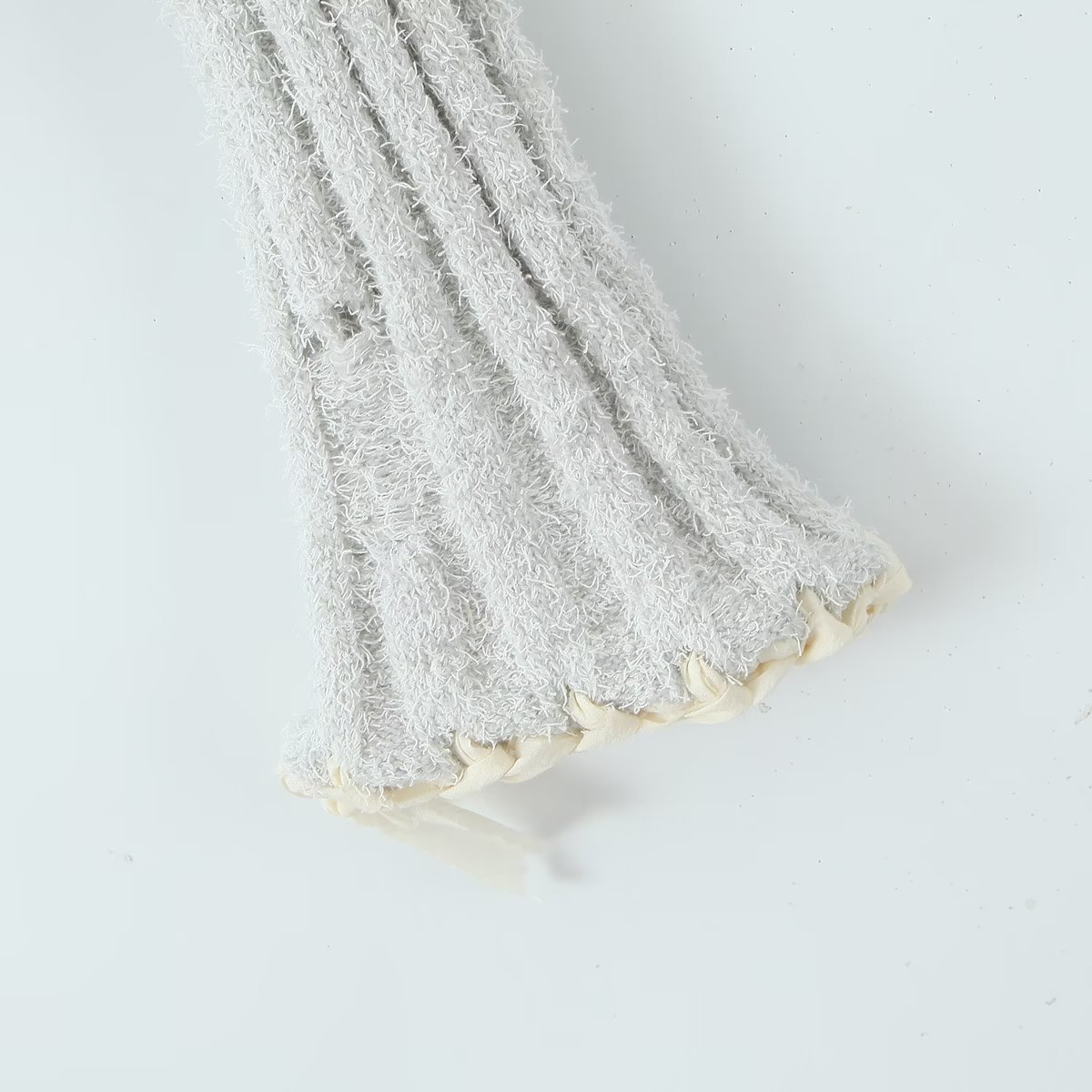 Autumn Two Color Handmade Rope Large Collared Sweater Rope Knitted Overskirt Sets