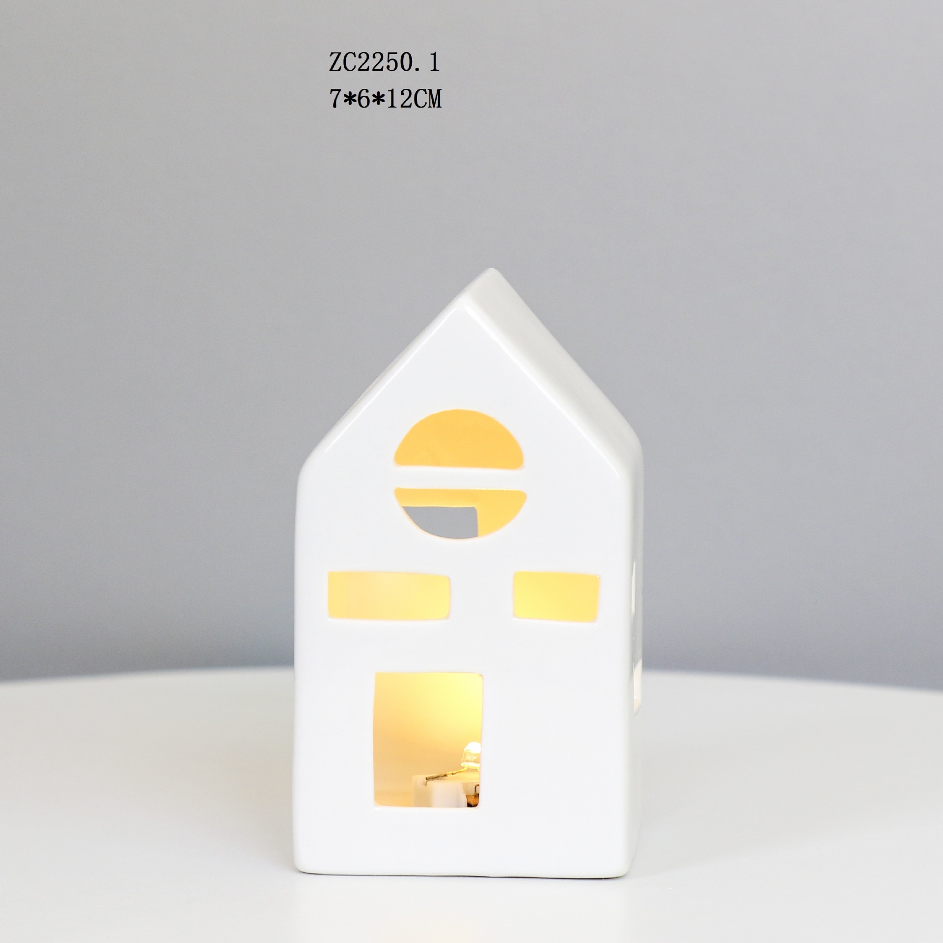 De cerámica de estilo Europeo casa pequeña lámpara de mesa de decoración al por mayor dormitorio creativo decoración de noche luz de la noche decoración artesanía regalo