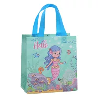Подарочная сумка для вечеринки по случаю Дня Рождения Mermaid Подарочная упаковка с принтом Нетканая сумка в наличии Сумка на вынос