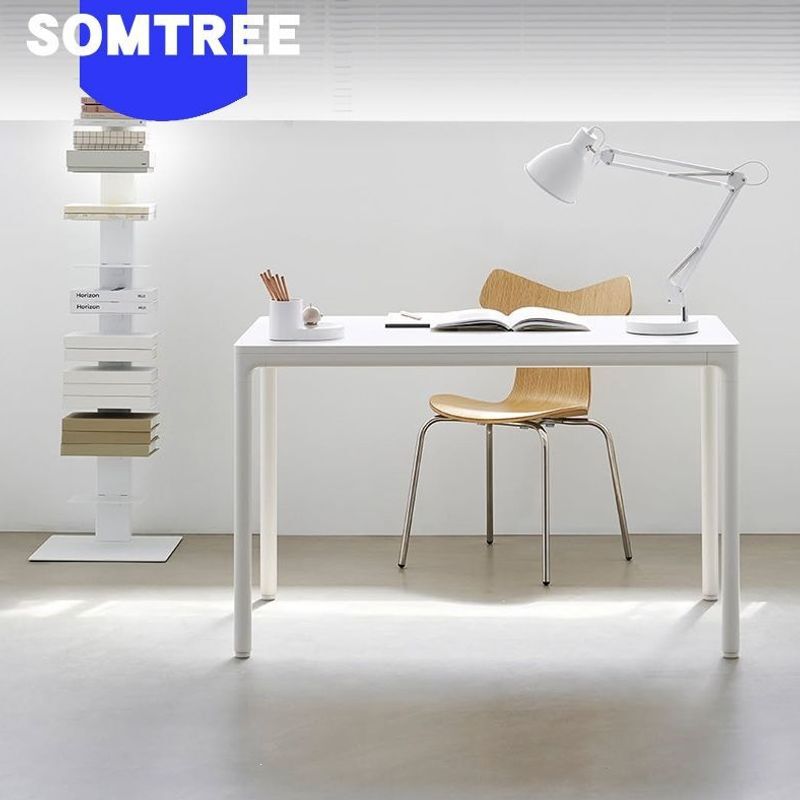 Minimalist Laptop Desktop Computer Desk, Home Study Desk, Office Desk, Gaming Desk, Apartment Standard, Easy to Assemble