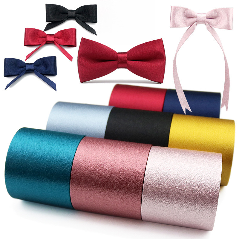 Dora Jewelry DIY Handmade Hair Accessories Material Bow Tie Accessories Elegant Bright Silk Crystal Satin Pressed Cloth Hairpin