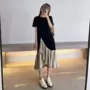 过膝显瘦宽松大码连衣裙