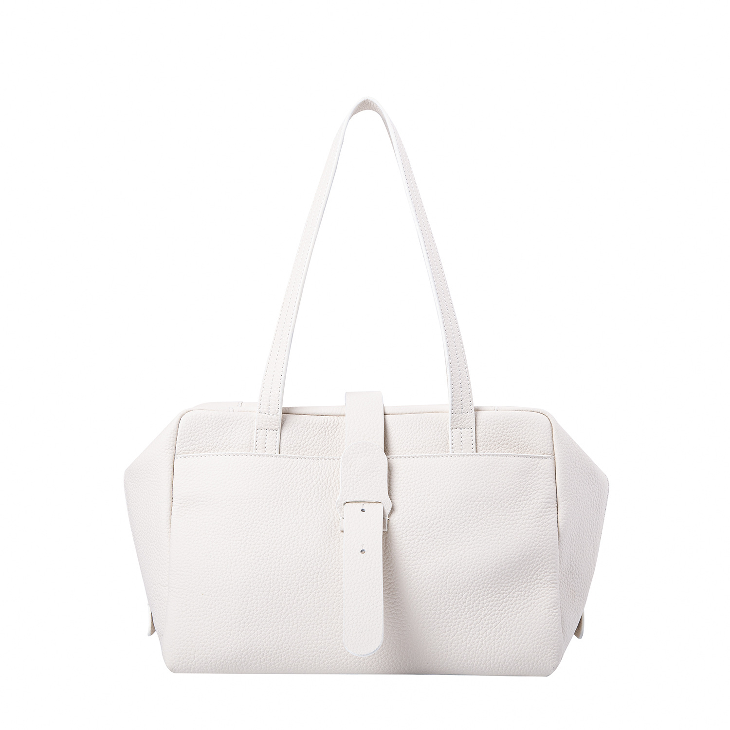 Niche Designer Women's Doctor Bag, Lychee Grain Soft Cowhide Large Capacity Commuter Bag, Mommy Bag