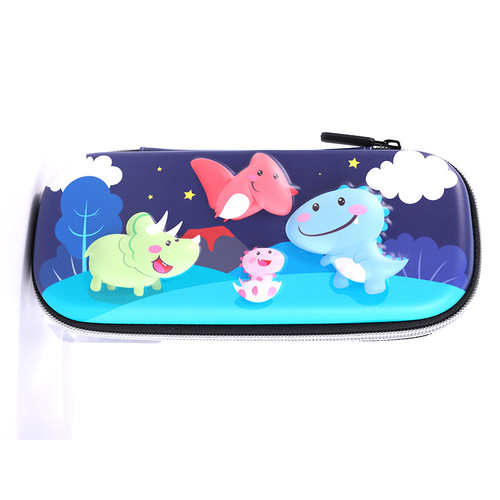Korean Version Creative Girl Pencil Case EVA Pink Heart Stationery Bag for Boys and Girls, Primary School Students Large Capacity Pen Pouch