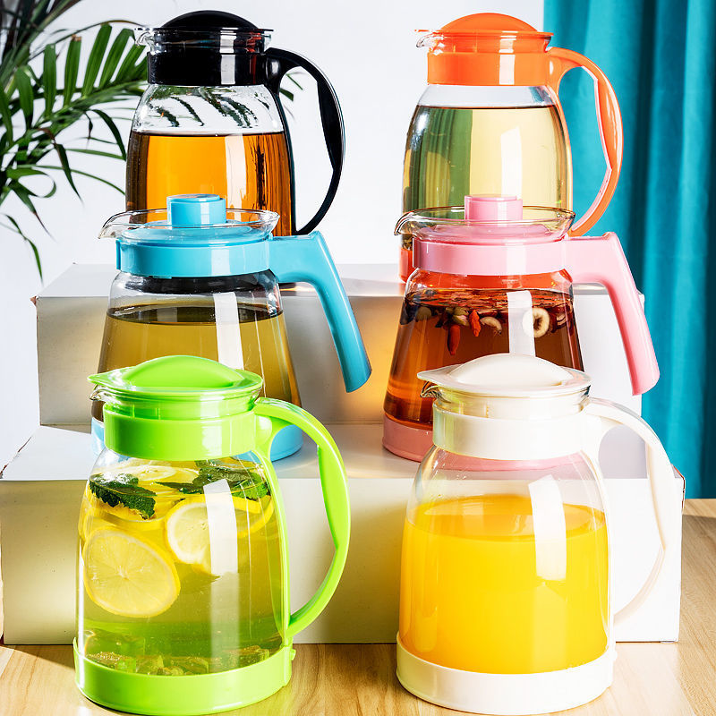 煮茶器玻璃套裝家用日式側把泡花茶大小茶壺杯透明冷熱水玻璃壺