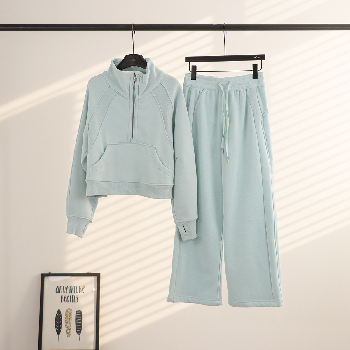 Lulu cuello suelto suéter de pantalones de vestir, cardigan de mujer, chaqueta de abrigo con camisa