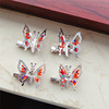 Childhood memories flying small butterfly hairpin spring shaking skewers beaded bangs clip hair accessories hair card