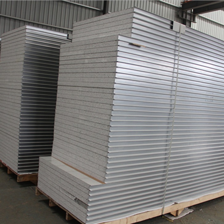 天润15年销售50mm优质净化岩棉硅岩玻镁硫氧镁真金夹芯复合彩钢板
