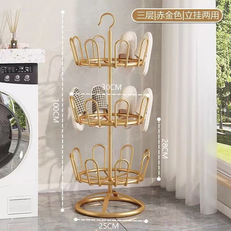 Three layers [red gold] + hanging 24 shoes