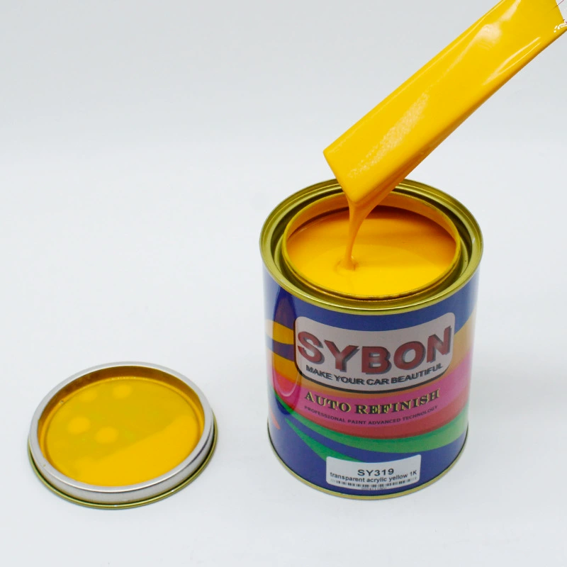 Экспорт внешней торговли Азия, США, Европа, Океания, автомобильная краска 1K цвет матери прозрачный органический желтый SY319 завод прямых продаж
