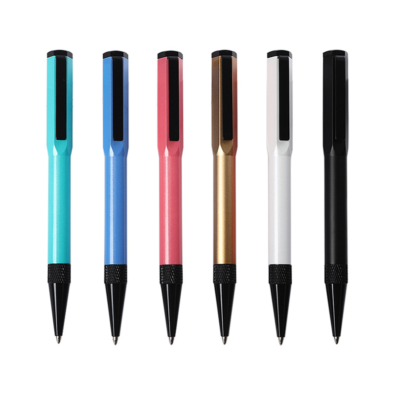 Fabricantes de bolígrafos de metal de alta gama, regalos de empresa, bolígrafos de metal de color, bolígrafos de firma personalizados, bolígrafos poligonales