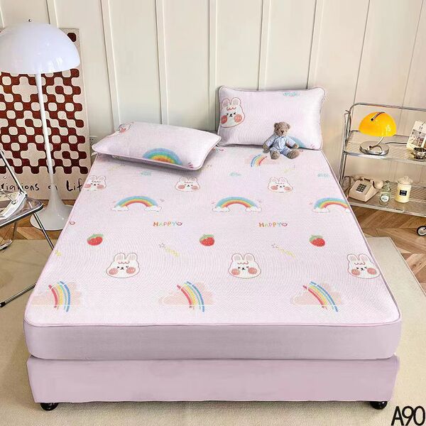Cooling silk cartoon mat for kindergarten for side table for…