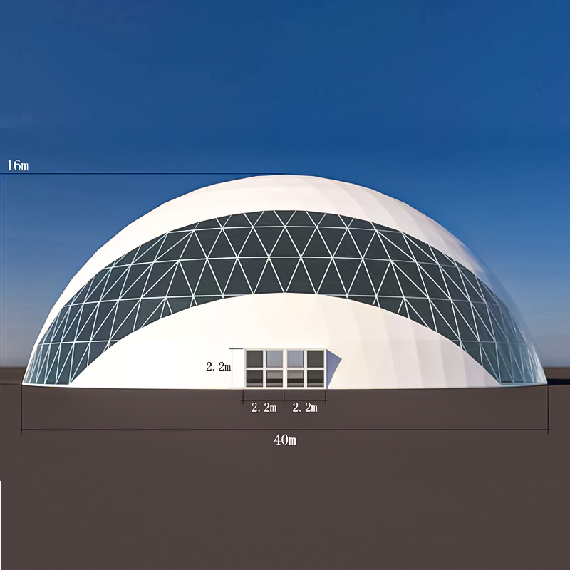 户外活动火箭展篷房 占地1256㎡圆顶帐篷 容纳1200人的 球形帐篷