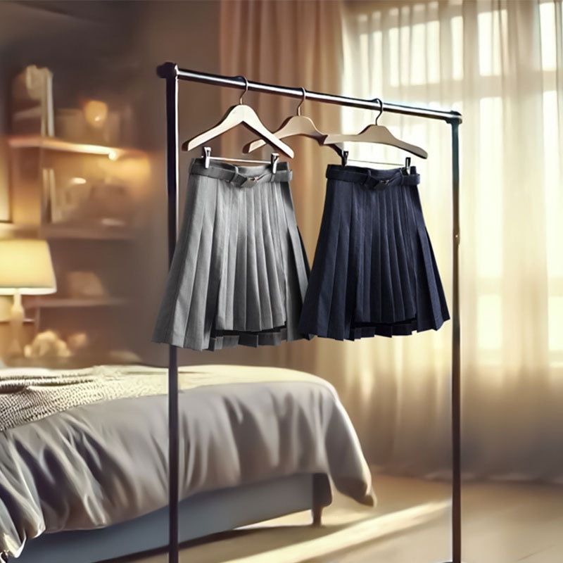 【3 Stores】Jh Junhong 2025 New High-Waisted A-Line Slimming Pleated Skirt Spring/Summer Style Elegant Versatile Half Skirt
