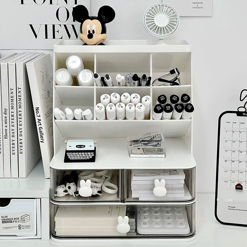 Pens holder, capacious storage box, table marker, universal pencil case, high-quality style