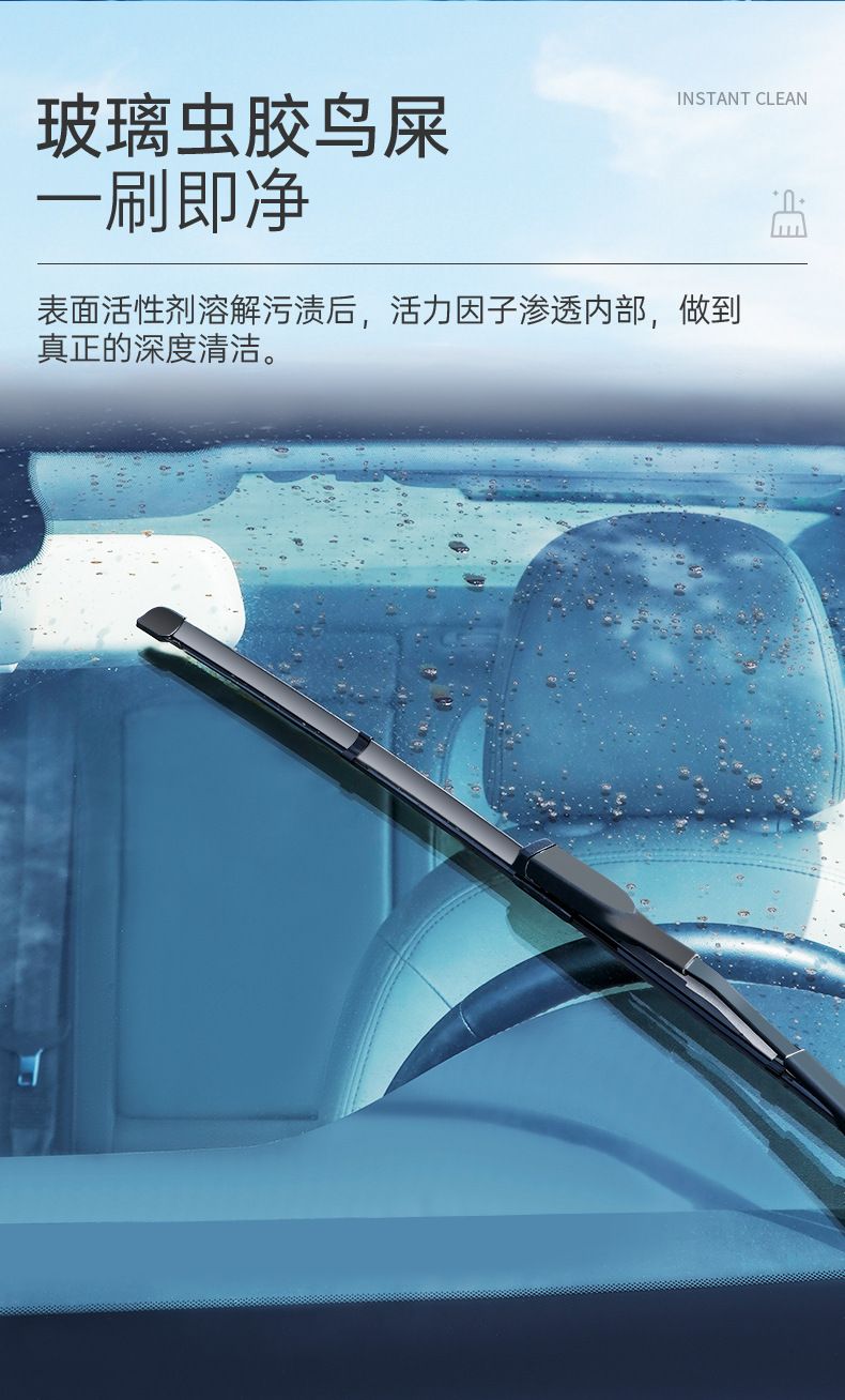 Goodway Blueberry Clean Wiper Fluid Concentrated Glass Cleaner for Cars, All-Season Universal Wiper Fluid Wholesale, Oil Remover