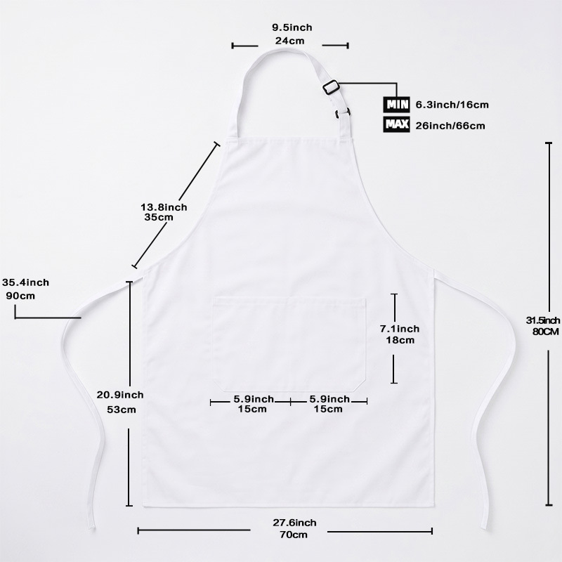Nuevo delantal impermeable de comercio exterior transfronterizo para dibujar logotipo de impresión correa ajustable cocina delantal de comedor image 4