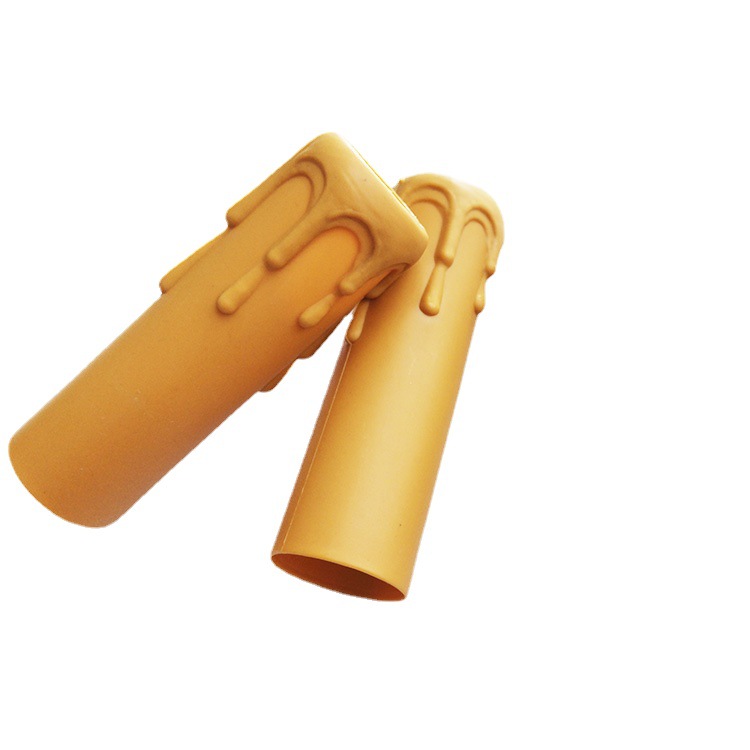 Guangdong Dongguan Longsan piezas de plástico estándar suministro de la fábrica de material PP tubo de vela lágrima 25*85 tubo de vela amarilla