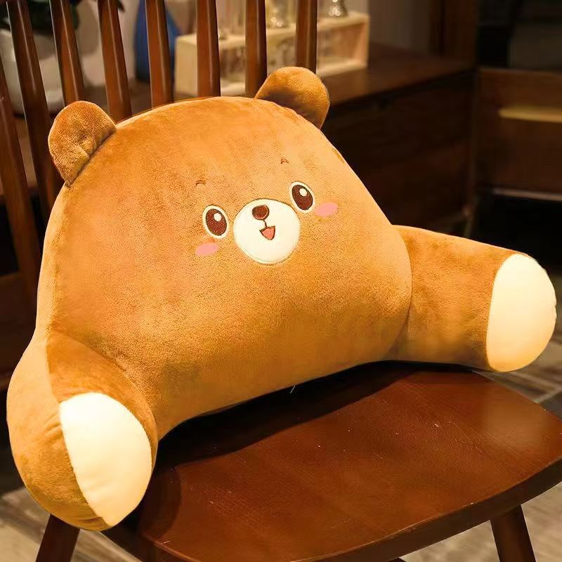 다크 브라운 곰 허리 베개