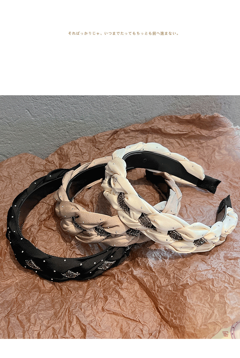 Braid, Braid Craft Black Color Sweet Women's Polka Dots Twist Braid Hair Band