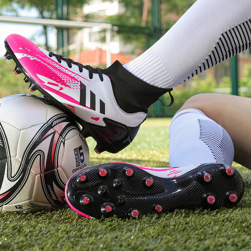 Football shoes men's kangaroo leather AG long nails summer students X19 short nails children's breathable sports grass shoes