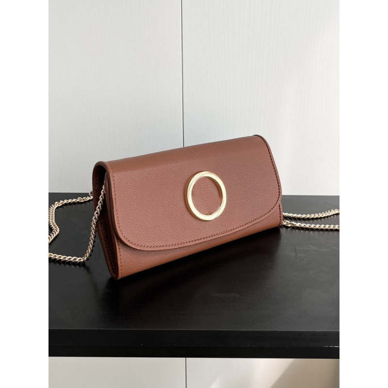 2024 New Cowhide Texture Wallet For Women, Lon Genuine Leather Clutch Ba, Fashionable Versatile Ladies' Chain Small_voghion.com